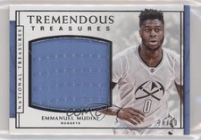 2016-17 Panini National Treasures Tremendous 28/60 Emmanuel Mudiay #27 5x8