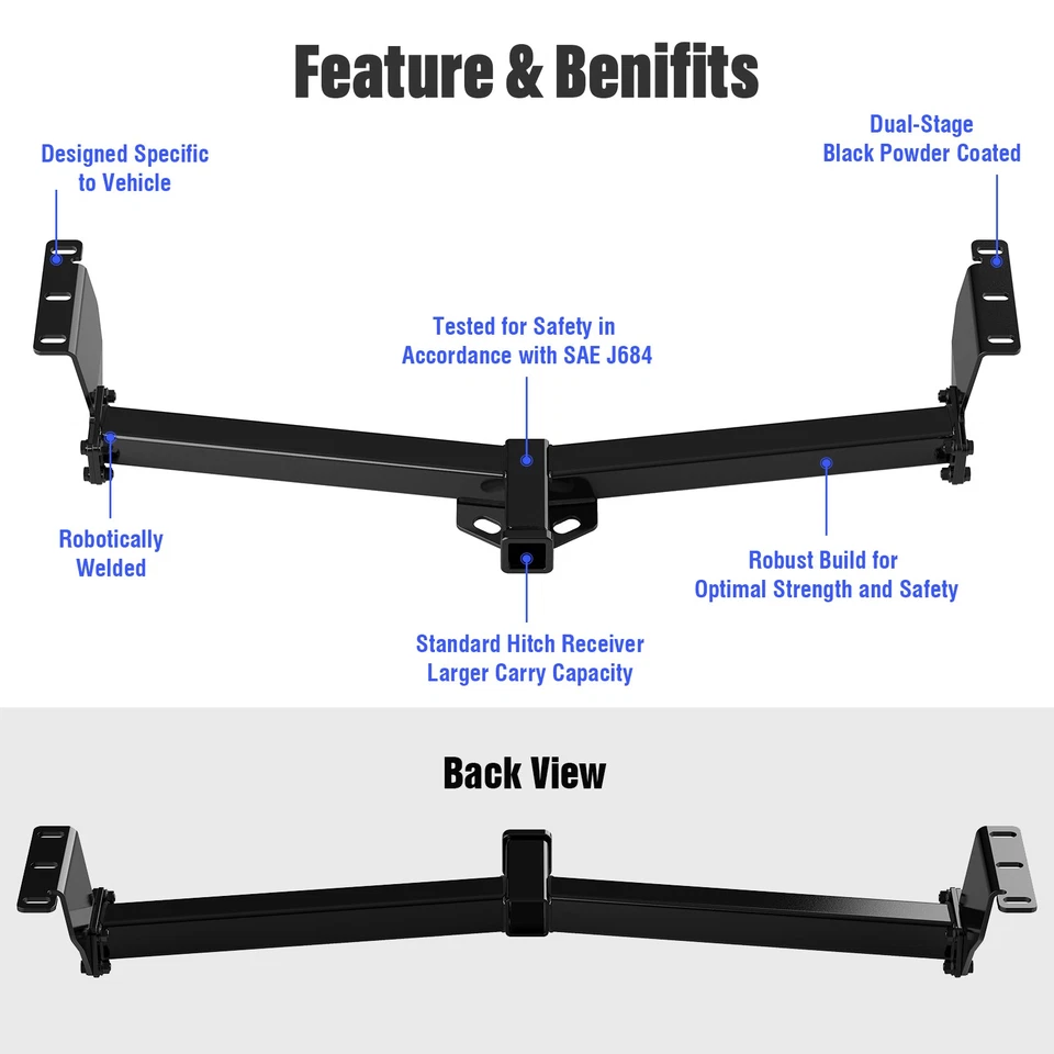 Приемник сцепного устройства для буксировки прицепа подходит для Kia Sedona Hyundai Entourage 2006-2014 - Изображение 2 из 4