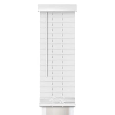 Cordless Room Darkening Faux Wood Sidelight  2 in. Slats - 10 in.W x 72 in.L US