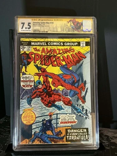 Amazing Spider-Man #134 🕷CGC 7.5 SS ✍️🏽 Signed By Gerry Conway 1st Tarantula🔥