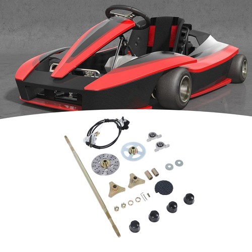 29in Go Kart Rear Live Axle Assembly Kit Axle Sprocket Chain Brake Disc Caliper - Picture 12 of 12