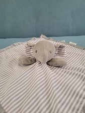 Circo Elephant Lovey Gray w/ Gray White Striped Security Blanket 2015 Target