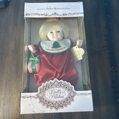 1991 ''Dolls By Pauline'' Bjonness-Jacibsen 10''   My First Christmas, In Box