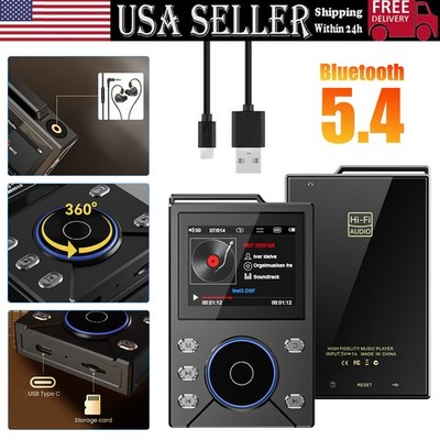 DSD256 Hi-Fi MP3 Player Bluetooth WiFi DSD Lossless Audio Built-in 48GB US
