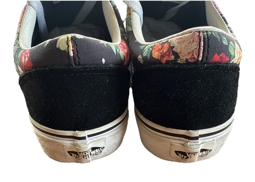 Vans Old Skool Garden Floral Classic Low Black Flowers Women 8.5/ Men’s 7 - Picture 4 of 10