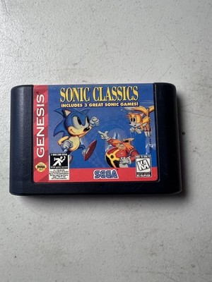 Sonic Classics Sega Genesis Video Game 3 Games Compilation Retro