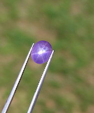 Natural Purple Star Sapphire 1.85ct Oval Cabochon  Sharp 6-Ray  Unheated