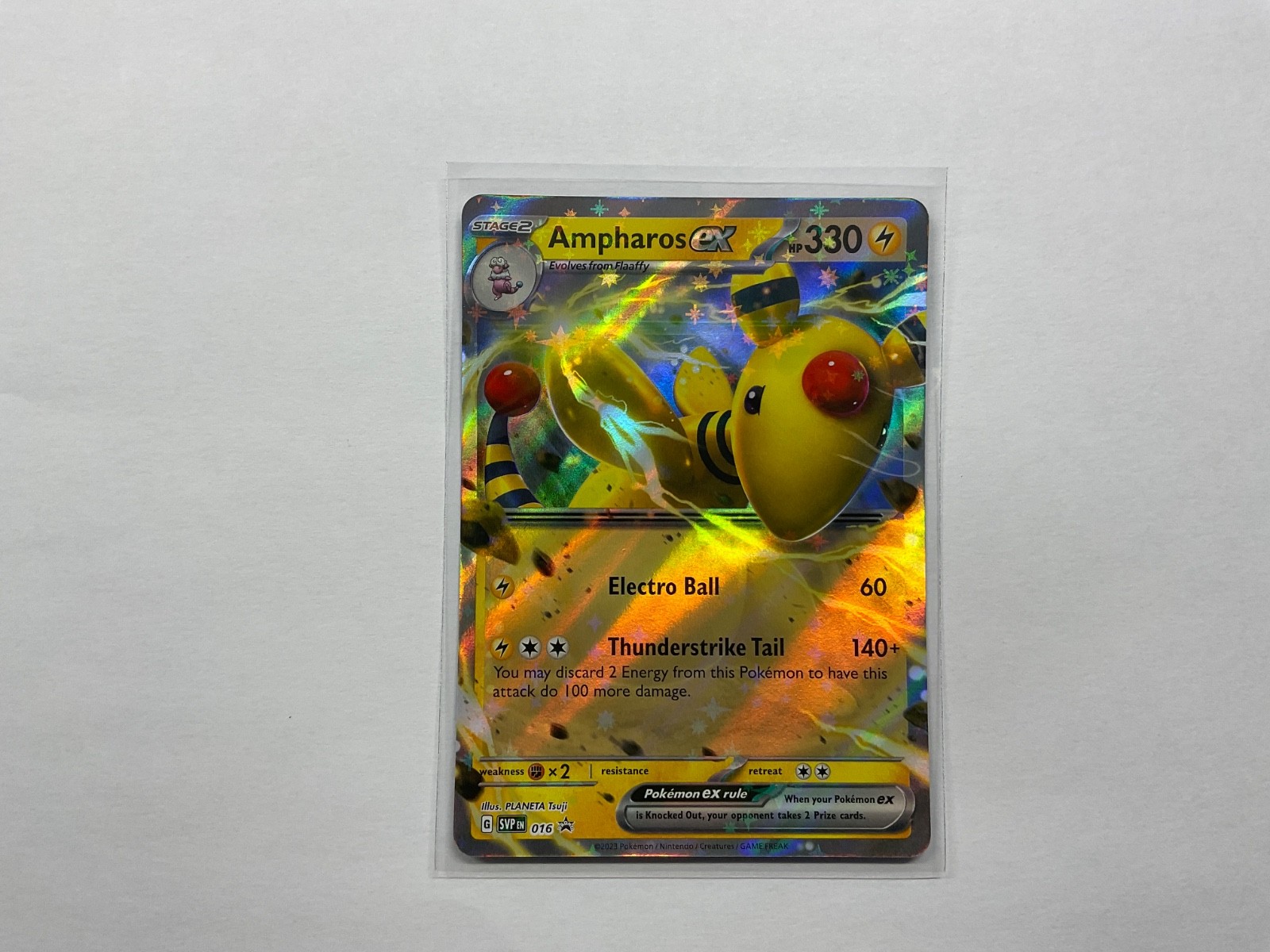 Ampharos ex - 016 Promo Holo NM Pokemon SV: Scarlet & Violet Promo