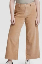 NEW Universal Thread Women's Corduroy High Rise Wide Leg Pants Size 16 Regular