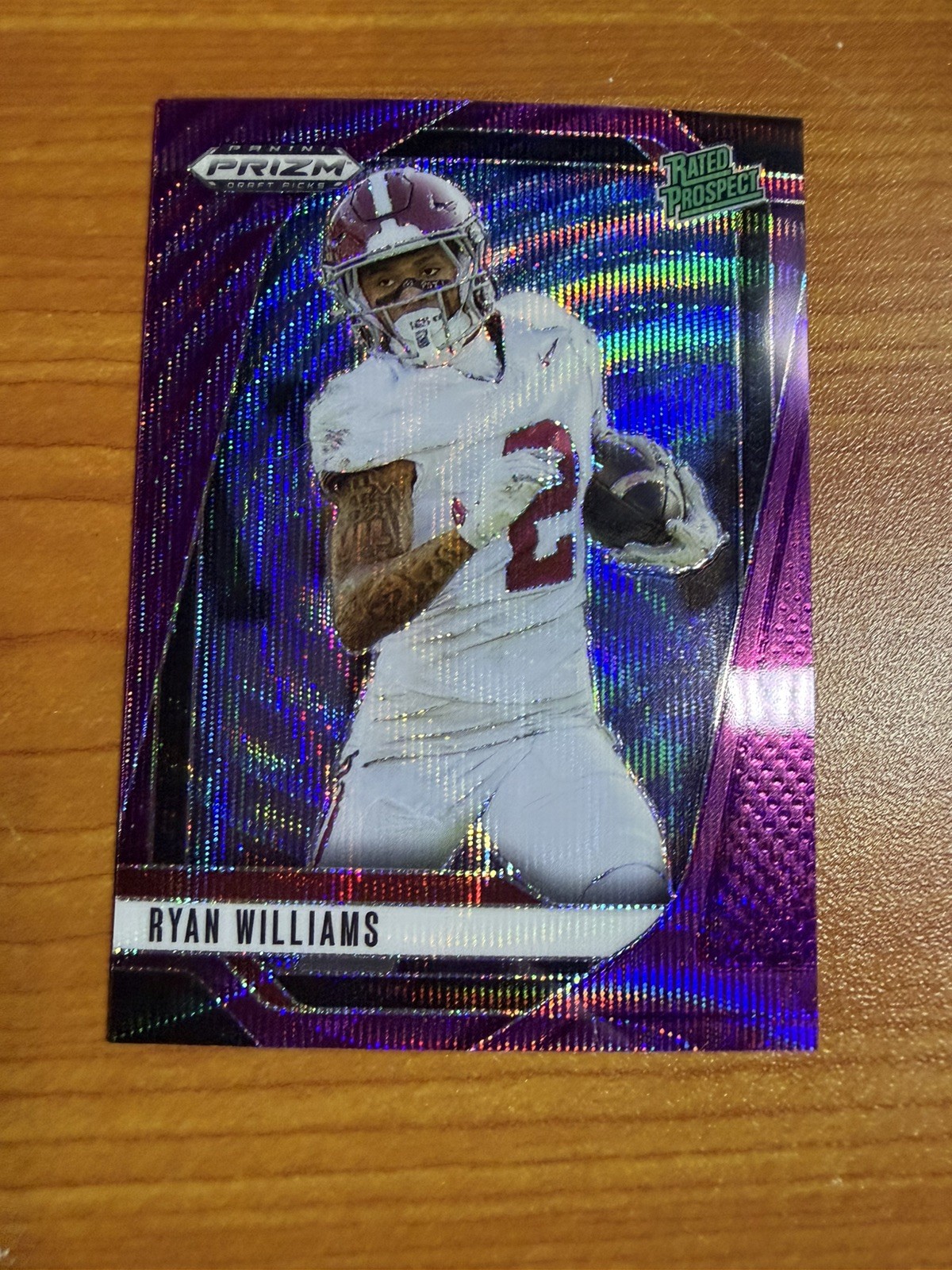 2025 Panini Prizm Draft Picks - Ryan Williams #151 Purple Wave Prizm (RC)