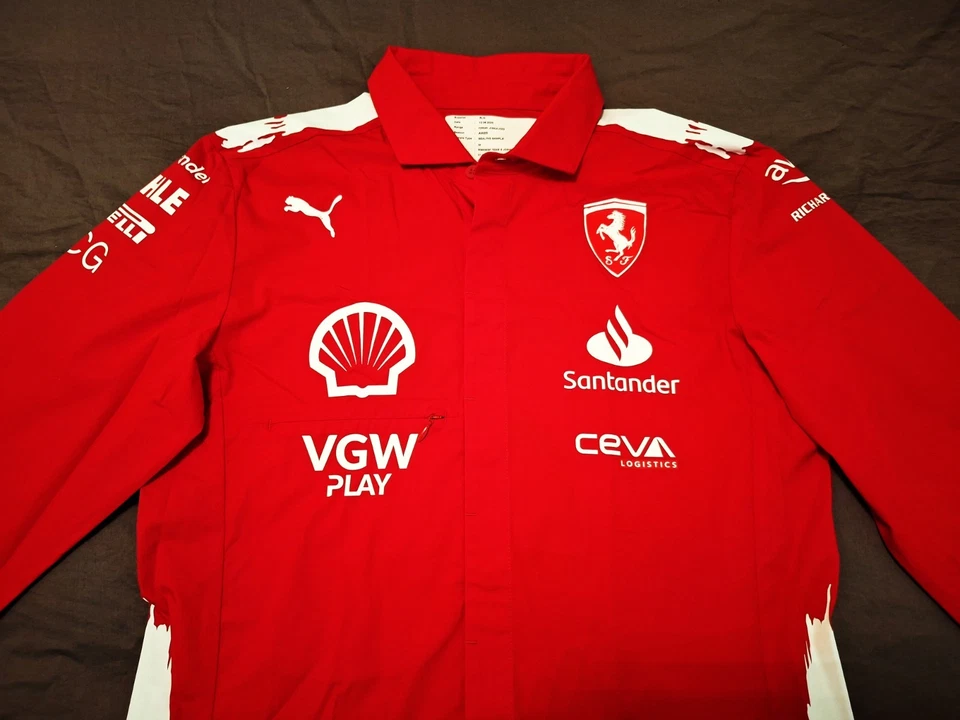 Ferrari F1 PUMA sample team issue shirt Las Vegas GP 2023 Leclerc Sainz - Bild 3 von 4