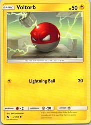 Voltorb 21/68 Hidden Fates Common