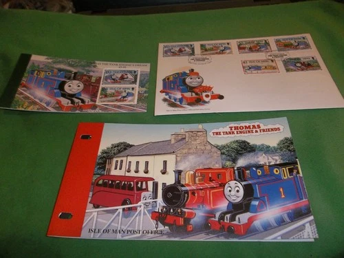 1995 Isle Of Man Presentation Pack  Booklet and FDC- Thomas the Tank Engine