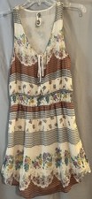 Free People Womens Falling For Georgette Sundress Multicolor Mini Floral Boho XS