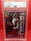2024 Topps Finest Jayden Daniels FG-18 Field Generals Sky Blue RC 140/150 PSA 9