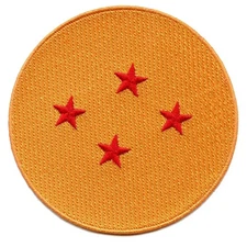 Official Dragon Ball Z Four Star Dragonball Anime Embroidered Patch