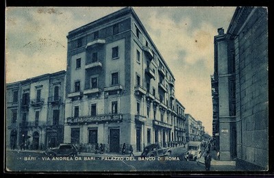 Ansichtskarte Bari, Via Andrea da Bari, Palazzo del Banco di Roma 