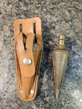 Vintage General Hardware Mfg. Co Brass Plumb Bob No. 800 w/ Case 11oz (Lot 105)