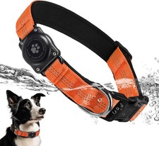 Upgraded AirTag Dog Collar IP68 Waterproof Air Tag Dog Collar Holder Reflecti