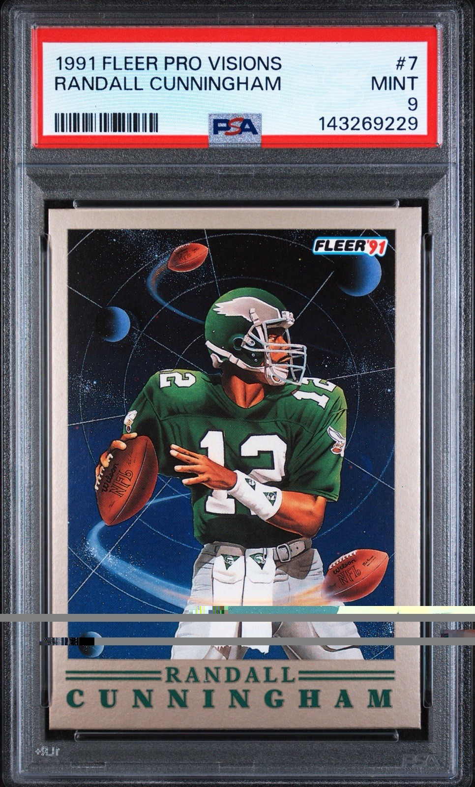 1991 Fleer - Pro Vision Randall Cunningham #7 PSA 9