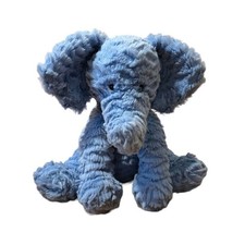 JellyCat London Fuddlewuddle Plush Blue Elephant Stuffed Animal Toy 8" Soft
