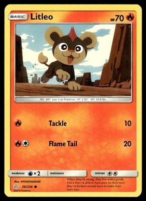 2019 Sun & Moon - Cosmic Eclipse Litleo Basic/Common #36
