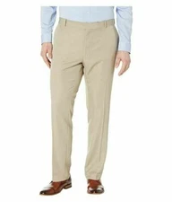 Perry Ellis Portfolio Men's Luxury Performance Dress Pants - Size 50x32 Toast
