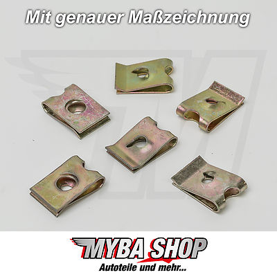 12X Morsetto Di Fissaggio In Metallo Per VW Skoda Seat | 8L4867276