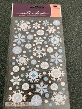 STICKO EK SUCCESS STICKERS CHRISTMAS SNOWFLAKES SNOWFLAKE 50 pcs