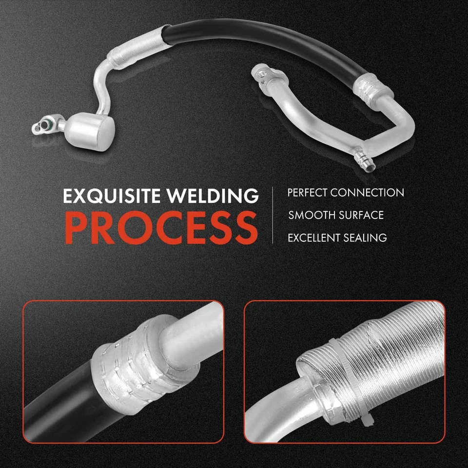 Nuevo conjunto de manguera de línea de succión de aire acondicionado para Kia Rio Rio5 2006-2011 L4 1,6 L 977631G000 Foto 4 de 4