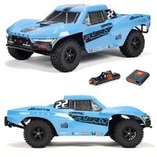 ARRMA ARA3221ST2 1/10 FURY MEGA 550 2WD SC Truck RTR w/Battery & Charger Blue