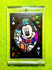 Mickey Mouse DISNEY STAINED GLASS REFRACTOR 2023 Disney 100 Tenyo JAPAN Lorcana