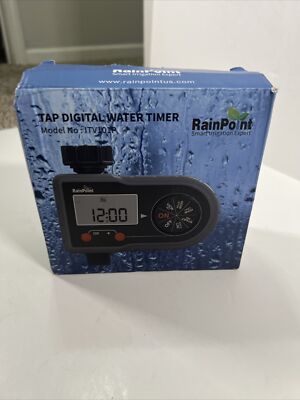 RAIN POINT sprinkler timer /Tap digital water timer Open Box