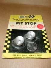 1 Pair Smooth Deep Dish Aluminum Slot Car Wheels 5/8" Rim 1/8"Hole 1/32 K&B #228