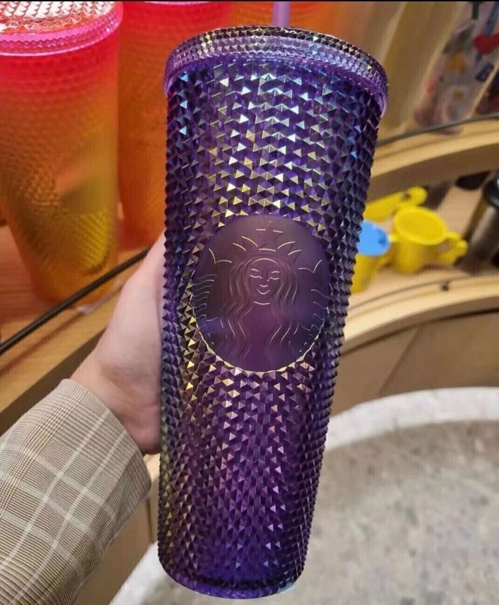 Starbucks Coffee - 専用　バーキスタ　& USパープルオイルスリック New Starbucks 2022 Purple Oil Slick 24oz Studded Cup Tumbler