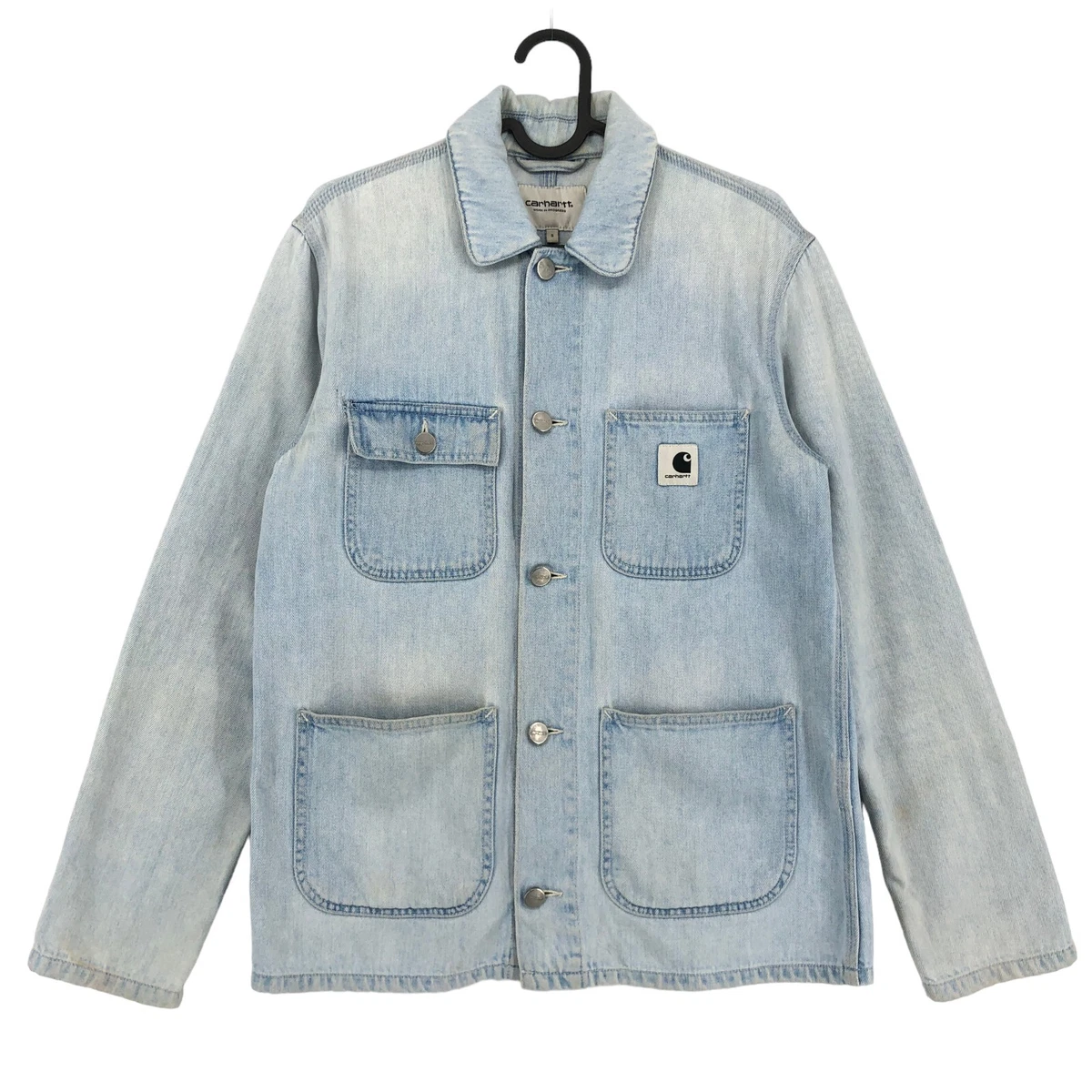 Carhartt denim hotsell trucker jacket