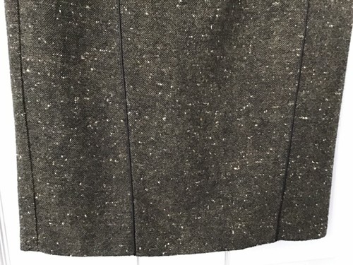 Autograph Green White Flex Fully Lined Skirt Size 12 43% New Wool - Picture 3 of 9