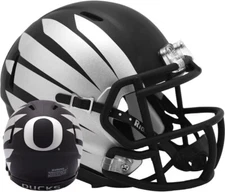 *SALE*  OREGON DUCKS with WINGS BLACK  SPEED MINI NCAA RIDDELL FOOTBALL HELMET!
