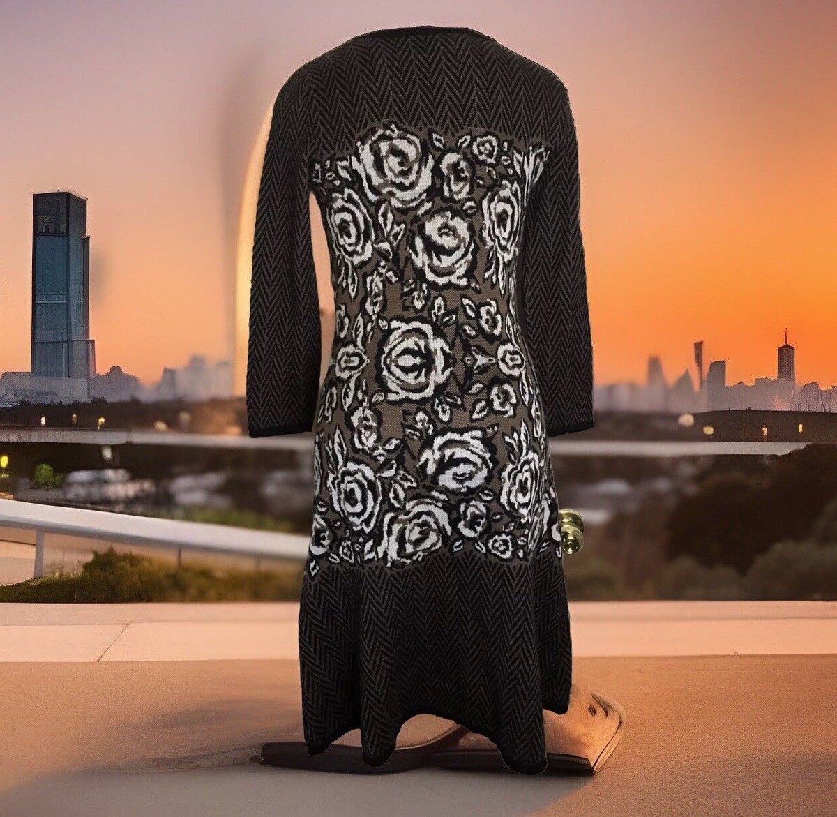 nine west fit and flare sweater dress Babysoft Long Sleeve Midi Dress | French Connection | Dresses | Grey main image 1