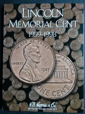 He Harris Lincoln Memorial Cents Penny Coin Folder 1959-1998 #1 Album Book 2675