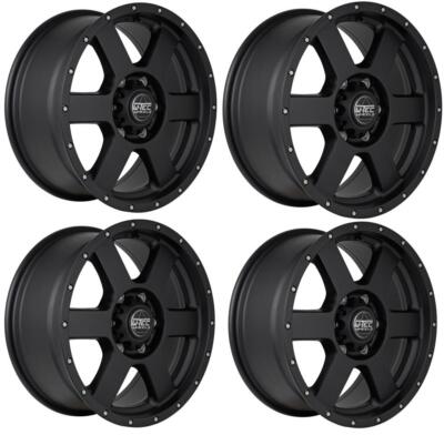4x W-TEC All Terrain 8,5x18 Alufelge passend für Jeep Commander WH (2006-2010)