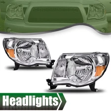For 2005-2011 Toyota Tacoma Headlights Headlamps 05-11 Left+Right Lights Lamps
