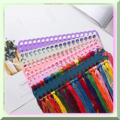 ThreadTidy - 6Pcs Plastic Floss Bobbin Organizer for Embroidery and Cross Stitch - Picture 5 of 7