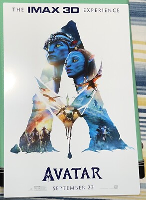 Avatar (2009) Re-Release IMAX 3D (2022) 13X19 Movie Poster Regal Brand New