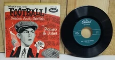 Andy Griffith EAP 1-498 What It Was, Was Football & Romeo & Juliet Record