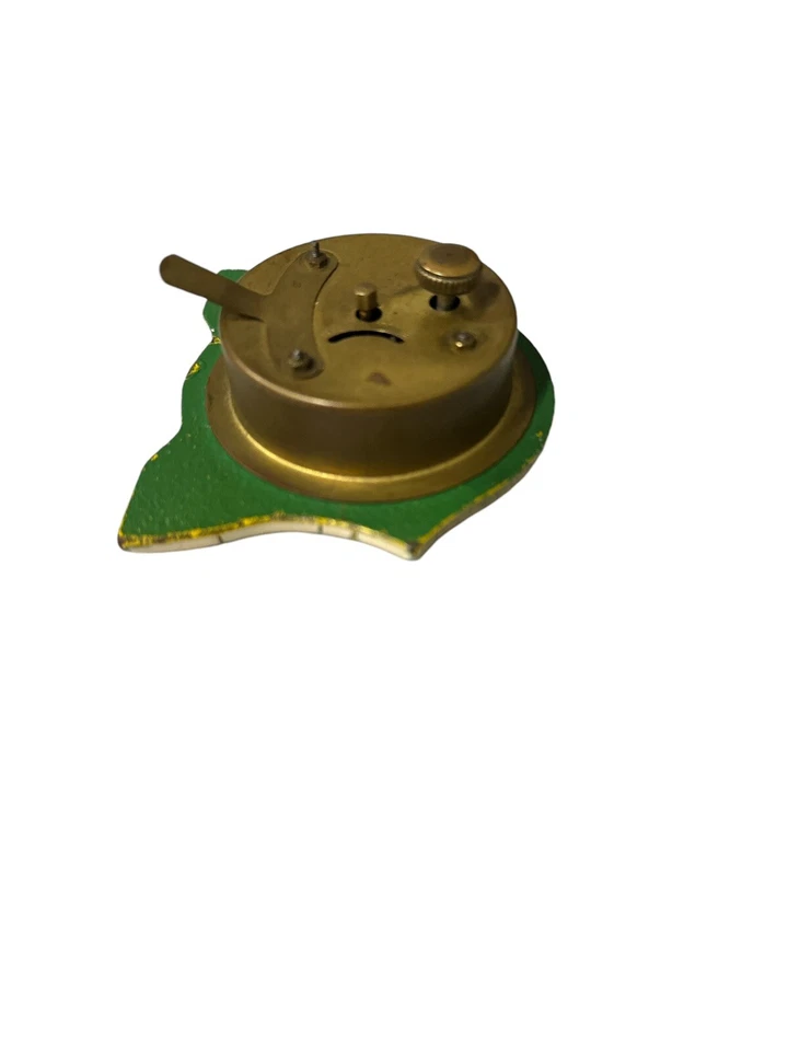 Rare Old Vtg E. Ingraham Cock Co Small Crackle Wind Up Alarm Clock not working - Image 3 of 4