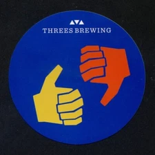 1 Threes Brewing Brewery Sticker Greenpoint (Brooklyn), NY