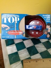 All American Top Vintage Plastic Spinning Top Model 101-200 Made in USA