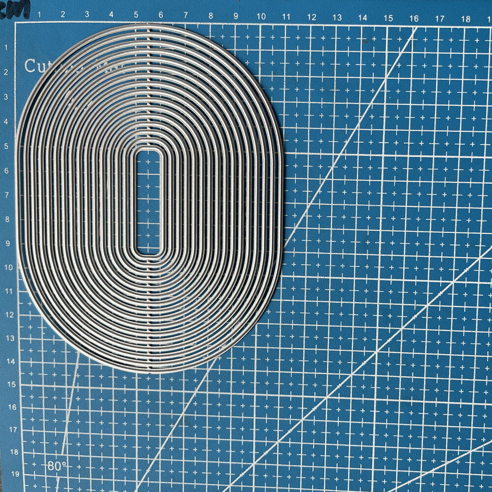 Oval Border Metal Cutting Dies Scrapbooking Photo Embossing Paper Card Stencil