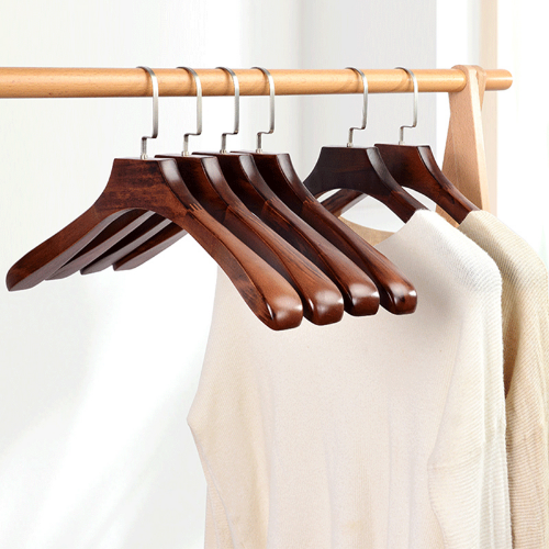 Cloth Hangers Luxury Antique Coat Suit Storage Wide Shoulder Wooden Hangers - Bild 10 von 17
